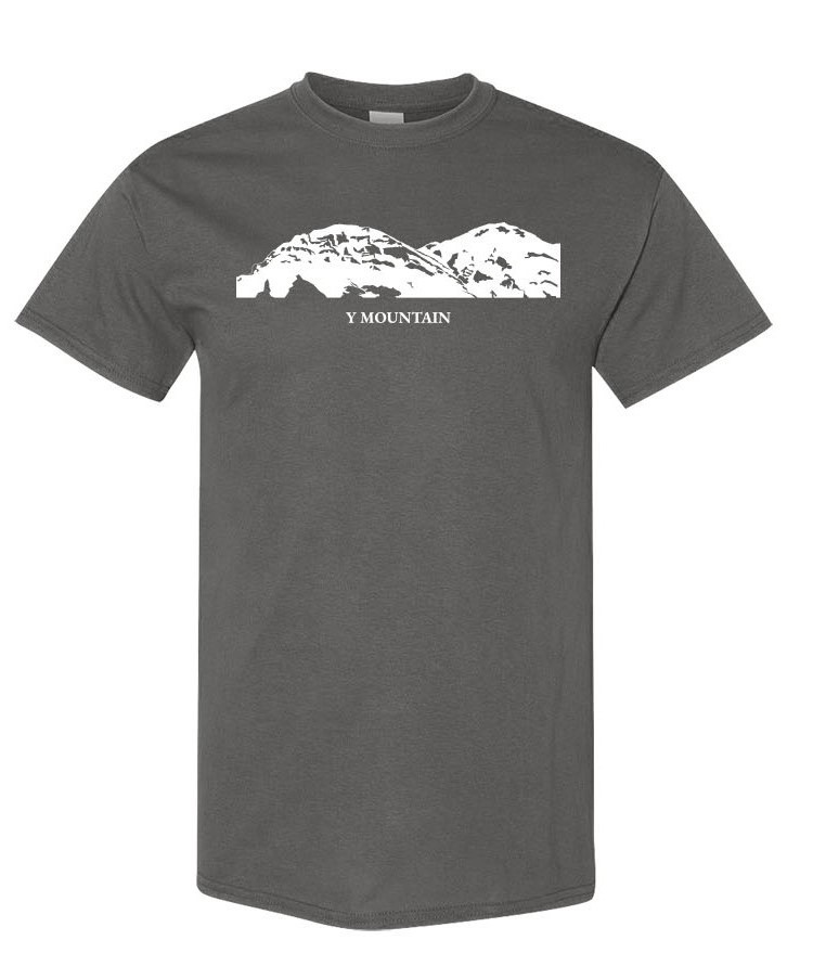 Y Mountain Provo T-Shirt | Utah Provo Souvenir Tee | Unisex Gildan Heavy Cotton Royal Blue or Charcoal Gray Shirt | Size Small, 100% Cotton - Image 4