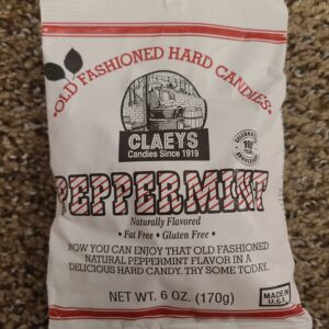 Peppermint Flavored Claeys Old Fashioned Hard Candy | Candies since 1919 | Fat Free | Gluten Free | Made in USA