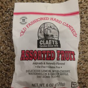 Assorted Fruit Flavored Claeys Old Fashioned Hard Candy | Candies since 1919 | Fat Free | Gluten Free | Made in USA
