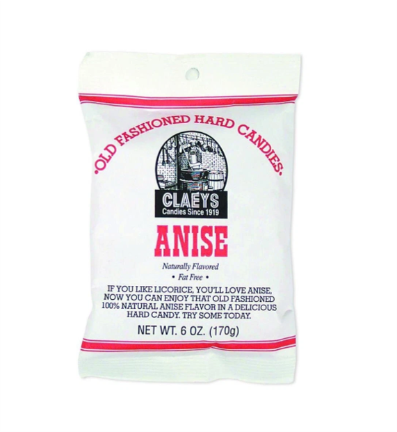 Anise Flavored Claeys Old Fashioned Hard Candy | Candies since 1919 | Fat Free | Gluten Free | Made in USA