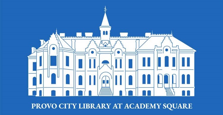 Provo City Library at Academy Square T-Shirt | Utah Provo Souvenir Tee | Unisex Gildan Heavy Cotton Royal Blue or Charcoal Gray Shirt | Size Small, 100% Cotton - Image 3