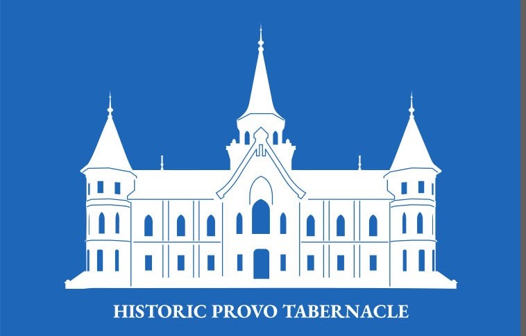 Historic Provo Tabernacle T-Shirt | Utah Provo Souvenir Tee | Unisex Gildan Heavy Cotton Royal Blue or Charcoal Gray Shirt | Size Small, 100% Cotton - Image 3